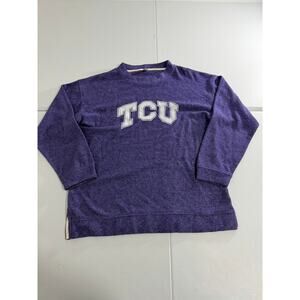 TCU Horned Frog Purple Sweater Size 2xl Long Sleeve